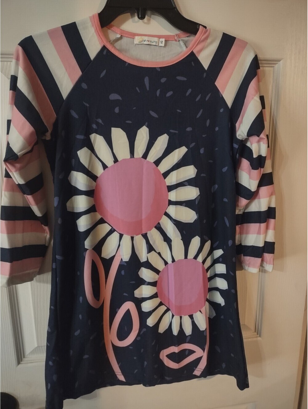 Girls Sunshine Swing Flower Dress Size 12